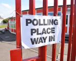 Polling place sign