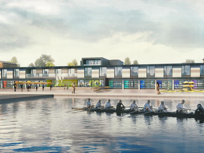 An artist impression of the new watersports centre