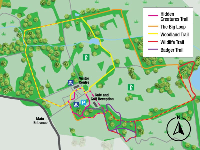 palacerigg nature trails map