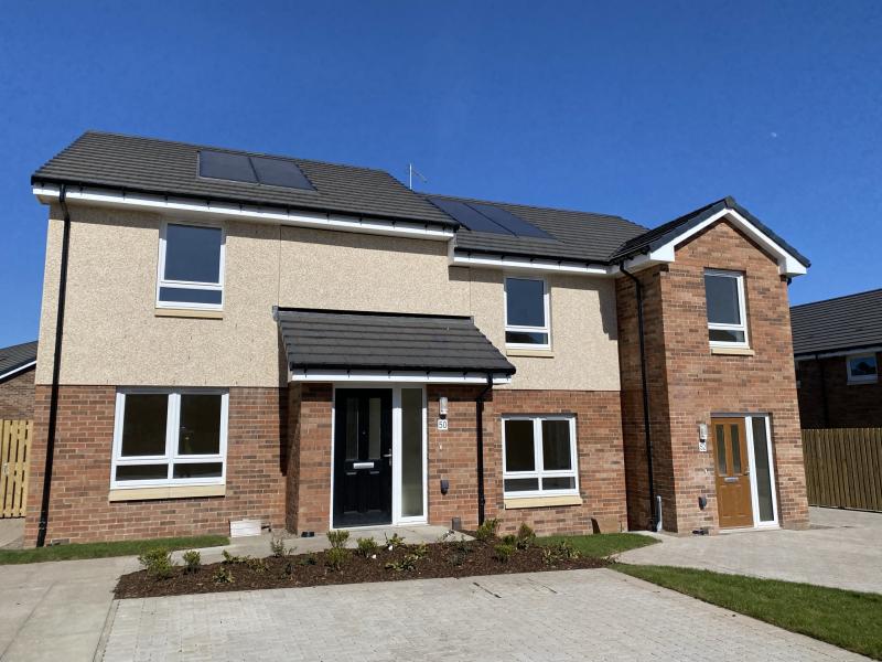 Image of new council homes built in Coatbridge