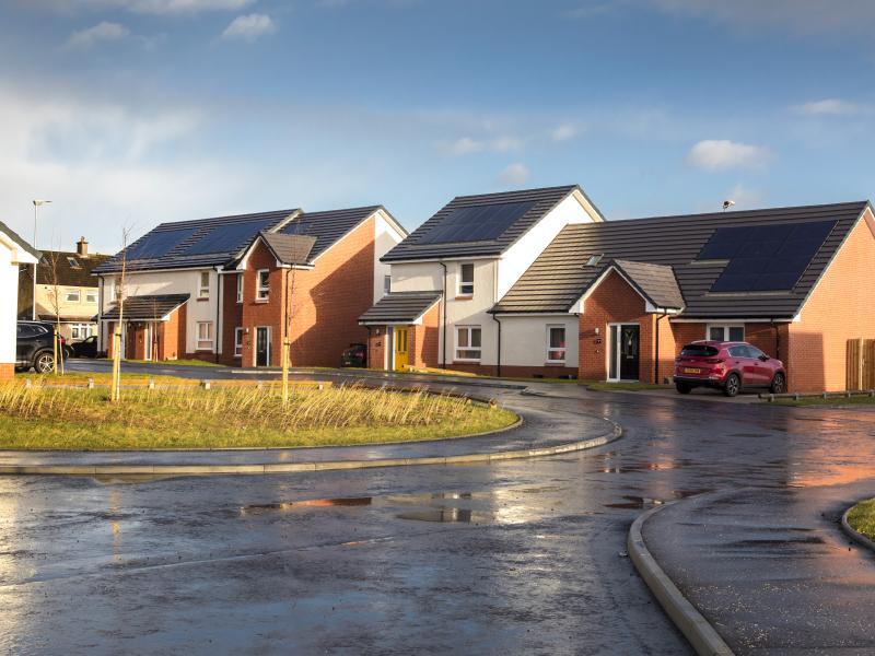 Image of new council homes built in Plains, Airdrie