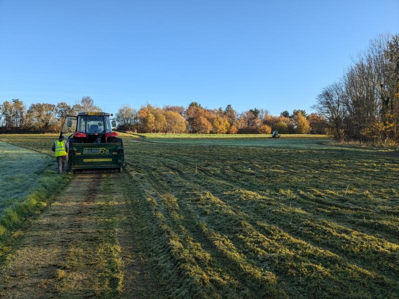 Wildflower meadow cut