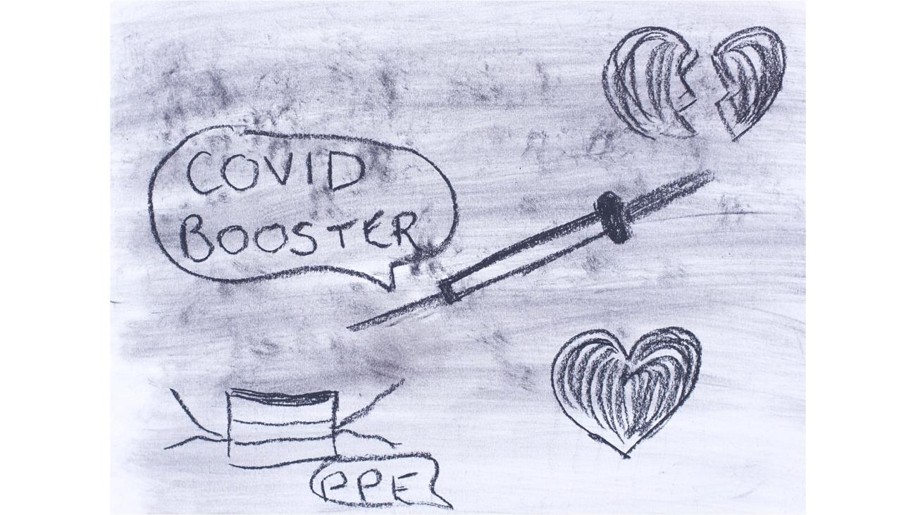 Covid booster artwork